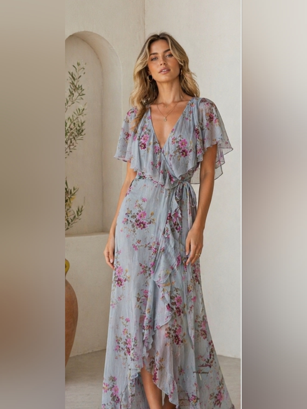 ASOS Floral Maxi Dress XS – New with Tags – Elegant